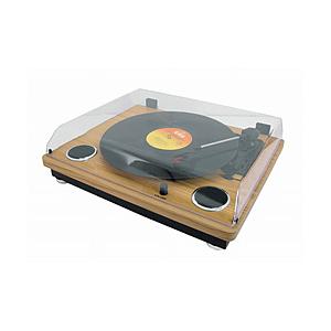 〔中古〕WINTECH  〔展示品〕 KRP-206S スピーカー搭載レコードプレーヤー 箱破損品