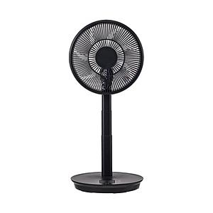 〔中古〕ユアサ  〔展示品〕 コンパクト収納DCリビング扇風機  ブラック YT-D3493EFR(...