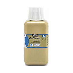 ペベオジャポン 布用水性アクリル絵具 不透明シマー色 250ml セタカラー ゴールド