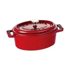 STAUB ホーロー鍋 「ミニピコココットオーバル」（200ml）　40509-807 チェリー 【...