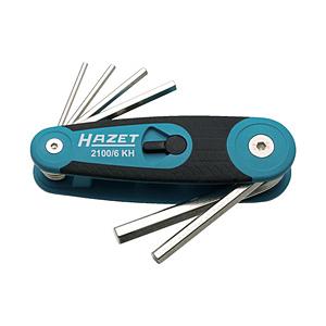 HAZET社 ＨＡＺＥＴ 六角棒レンチセット（６本タイプ・ナイフ式） ２１００／６ＫＨ