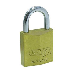 ABUS 真鍮南京錠　ディンプルシリンダー　バラ番　EC75-30KD