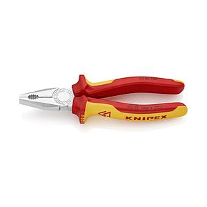 KNIPEX社 ＫＮＩＰＥＸ　０３０６−１８０　絶縁ペンチ　１０００Ｖ   0306-180