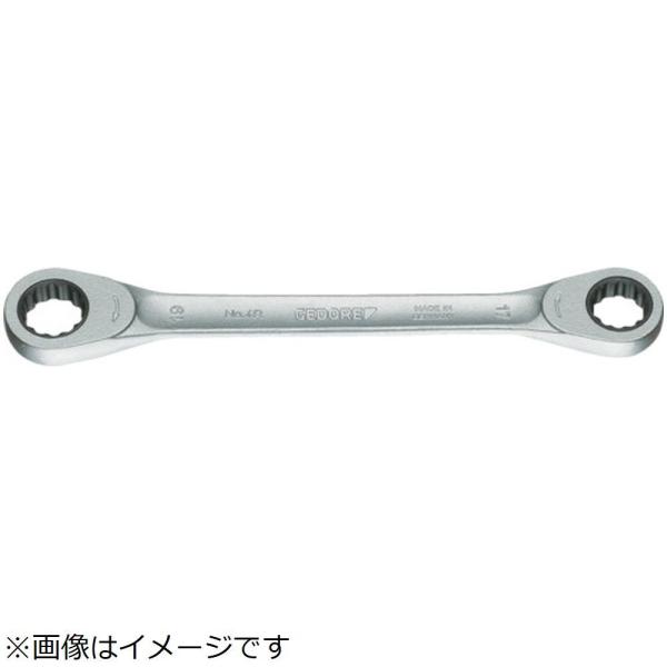 ゲドレー社 ＧＥＤＯＲＥ　ダブルラチェットめがねレンチ　１０Ｘ１３ｍｍ