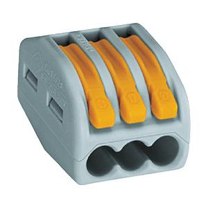 ワゴジャパン WF-3　より線・単線接続可能コネクタ　3穴用　50個入り　WF3