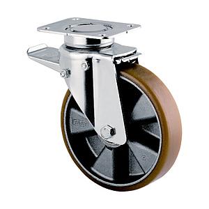 テンテキャスター テンテキャスター　重荷重用高性能旋回キャスター（ウレタン車輪・メンテナンスフリー）...