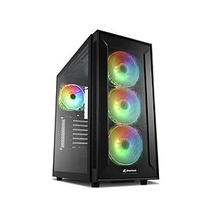 SHARKOON PCケース TG6M RGB SHA-TG6M RGB ブラック