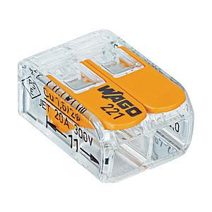 ワゴジャパン WAGO　WFR−2　より線・単線ワンタッチ接続可能コネクタ　2穴用100個入り WF...