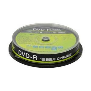 GREEN HOUSE(グリーンハウス) 録画用DVD-R 1-16倍速 片面4.7GB1層 10枚 インクジェットプリンター対応 GH-DVDRCA10｜y-sofmap