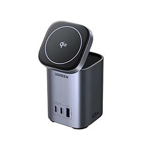 UGREEN Nexode 2 in 1 ワイヤレス＆ワイヤード卓上急速充電器 55477  グレー...