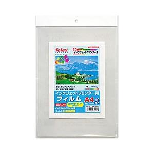 フォーレックス インクジェットプリンター用フィルム＜厚口・耐水＞(A4サイズ・50枚) 341-54...