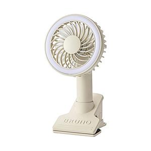 BRUNO USB充電式 3WAY仕様 ポータブルクリップライトファン