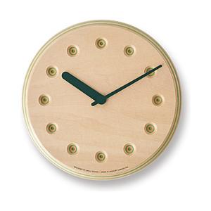 タカタレムノス ペーパーウッド クロック ドット  グリーン DRL19-07GN