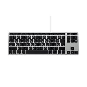 MATIAS キーボード USB-Aハブ搭載 Matias Wired Aluminum Tenke...