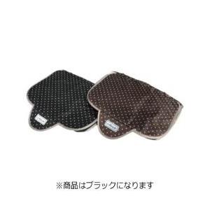 オオクボ 2段式 ドット柄 前カゴカバー（ブラック） D-2FMT