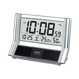 SEIKO 電波置き時計　SQ690S シルバー [振込不可]