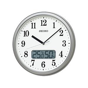 SEIKO 電波掛け時計　KX244S KX244S 銀色メタリック
