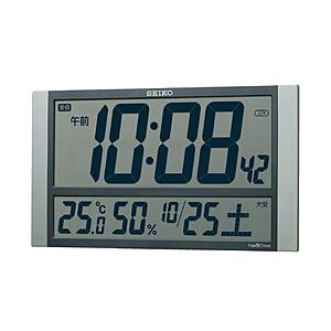 SEIKO 電波掛け時計　「ネクスタイム」 ZS450S 銀色メタリック塗装 [振込不可]