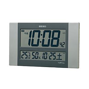 SEIKO 電波掛け時計　「ネクスタイム」 ZS451S 銀色メタリック 【864】 [振込不可]