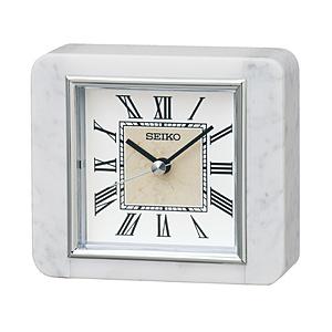 SEIKO 置き時計  白大理石 BZ362W