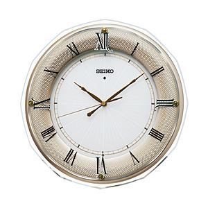 SEIKO 掛け時計  薄茶金パール KX269G ［電波自動受信機能有］