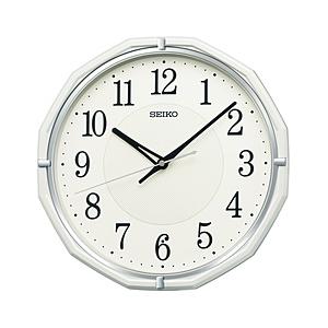 SEIKO 掛け時計 【スタンダード】 白パール KX274W ［電波自動受信機能有］