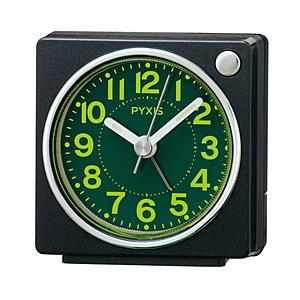 SEIKO 目覚まし時計 【PYXIS】 黒メタリック NR450K ［アナログ］