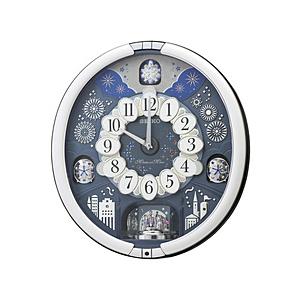 SEIKO からくり時計 【ウェーブシンフォニー】 銀色メタリック RE602S