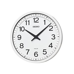 SEIKO 掛け時計 【ソーラー】 白 SF245W ［電波自動受信機能有］