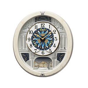 SEIKO からくり時計 【ウェーブシンフォニー】 アイボリーマーブル模様 RE604A