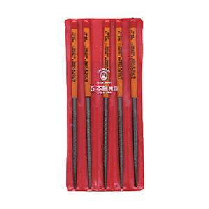 ツボサン MA005-01 ツボサン 組ヤスリ 5本組 丸 荒目