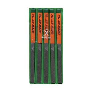 ツボサン HI005-02 ツボサン 組ヤスリ 5本組 平 中目