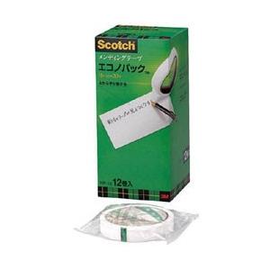 3Mジャパン 3M　メンディングテープエコノパック　18mmX30m　12巻入　巻芯径76mm MP...