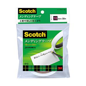3Mジャパン メンディングテープ　18mm×50m Scotch(スコッチ)  810-3-18S
