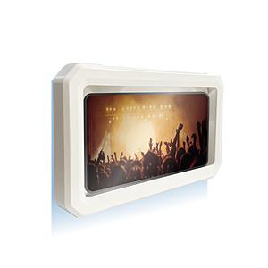 オズマ お風呂用 壁につける防滴スマホケース  ホワイト CPC-WP01WH