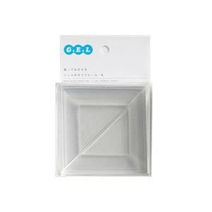 イイダ産業 貼ってはがせるジェルのカドフレーム・大　クリア GKFD006 【864】