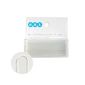 イイダ産業 貼ってはがせるジェルのテープ・丸カドテープ　クリア GTM006