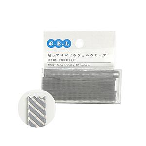 イイダ産業 貼ってはがせるジェルのテープ[ボーダー]・カットテープ　クリア