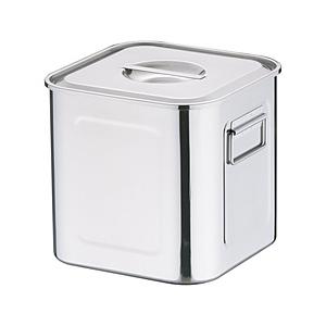 三宝産業 18-8深型角キッチンポット (手付)22.5cm ＜AKK06022＞