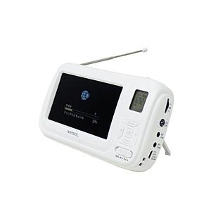 WINTECH 手回し充電対応 4.3インチ液晶付きポータブルワンセグテレビ＆ラジオ WINTECH...