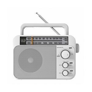 WINTECH ホームラジオ  ホワイト HR-K74 ［ワイドFM対応 /AM/FM］