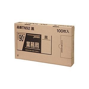 ジンカンパニー 業務用強力ポリ袋(100枚箱入) 90L 黒 TN92 ＜KPL2210＞