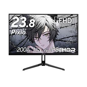 PIXIO PX248WAVE-O ゲーミングモニター PX248 Wave(200Hz) ブラック 