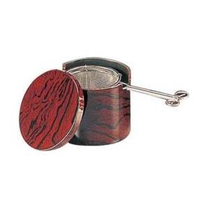 福井クラフト ケヤキ木目 切立茶こし受（蓋付） 81283360 ＜RFI1101＞