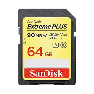【在庫限り】 SanDisk(サンディスク) SDXCカード Extreme PLUS（エクストリーム プラス） SDSDXWF-064G-JBJCP [64GB /Class10] [振込不可]