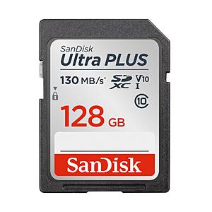 SanDisk(サンディスク) SanDisk ウルトラ プラス SDXC UHS-I 128GB ...
