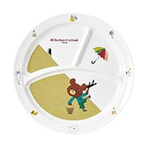 関東プラスチック工業 くまのがっこう 丸ランチ皿 CM65TA ＜RKG2201＞ [振込不可]