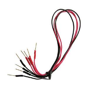 テイシン電機 ジャンバーテストリード　25cm　チェックピン⇔チェックピン　TLA52 （1袋4本）