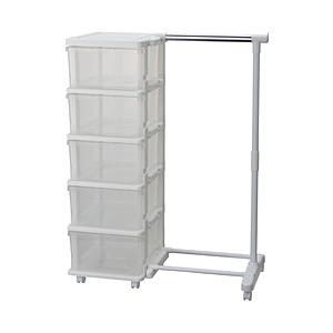 ジェイイージェイ シーズ ユニット 5段 ハンガー付 クリア