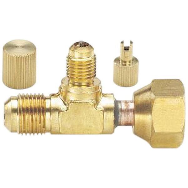 イチネンTASCO 空調関連部材 スイベルフレアコネクター 3個入   TA233A-2